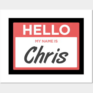 Chris | Funny Name Tag Posters and Art